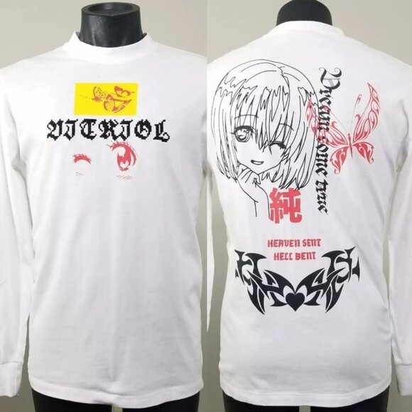 VITRIOL Other - Vitriol Anime Heaven Sent Hell Bent T Shirt S Tattoo Dream Come True Tee Top